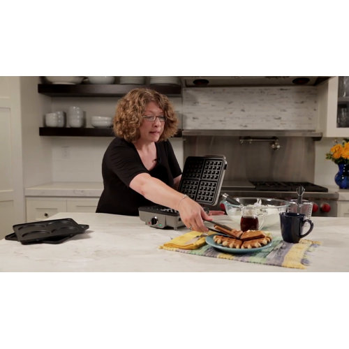 cuisinart waffle maker with pancake plates