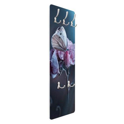 Butterfly in the Rain Wall Mounted Coat Rack Symple Stuff
