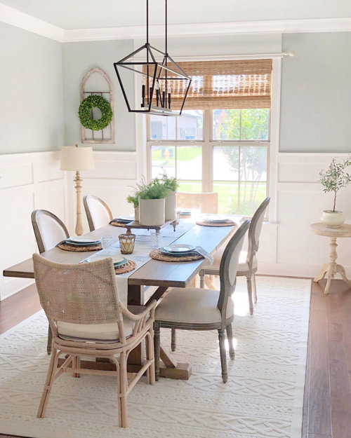 Country Modern Dining Room : French Country Dining Room Reveal With Blogger Pamela Dyer Kathy Kuo Blog Kathy Kuo Home / It is available in our white wash finish that would be sure to add a farmhouse feel to your home.