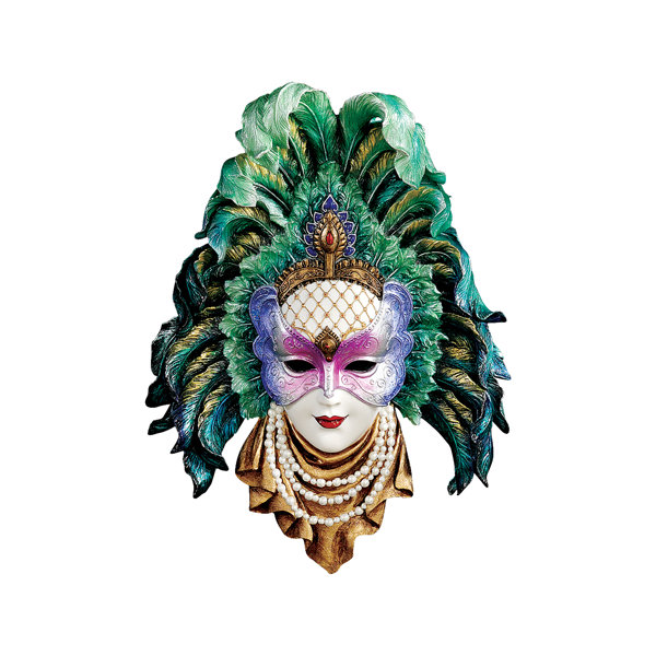 12 ft Mardi Gras Masquerade Ceiling Decoration FAT TUESDAY masks jester hat