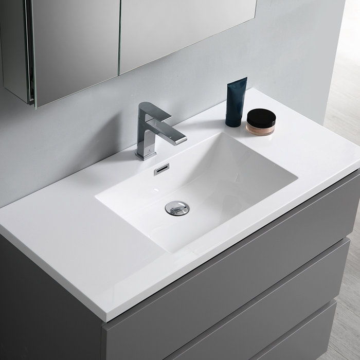 Fresca Senza Tuscany 40 Single Bathroom Vanity Set Wayfair Ca