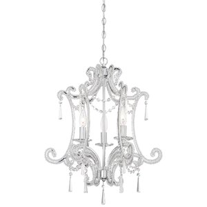 Dowty 3-Light Crystal Chandelier