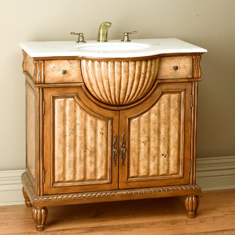 AA Importing 36" Single Ornate Bathroom Vanity Set Wayfair