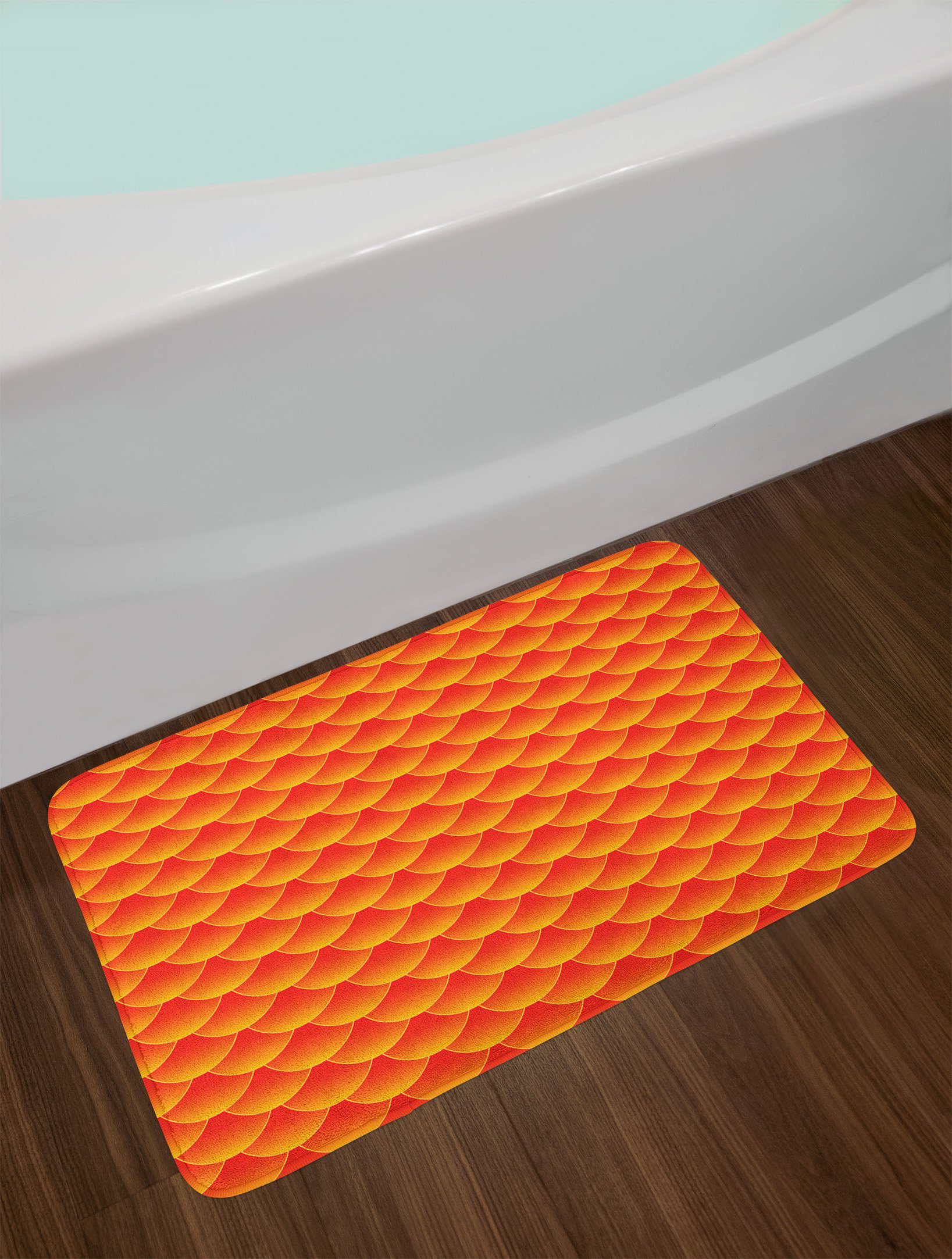 East Urban Home Burnt Orange Orange Bath Rug Wayfair