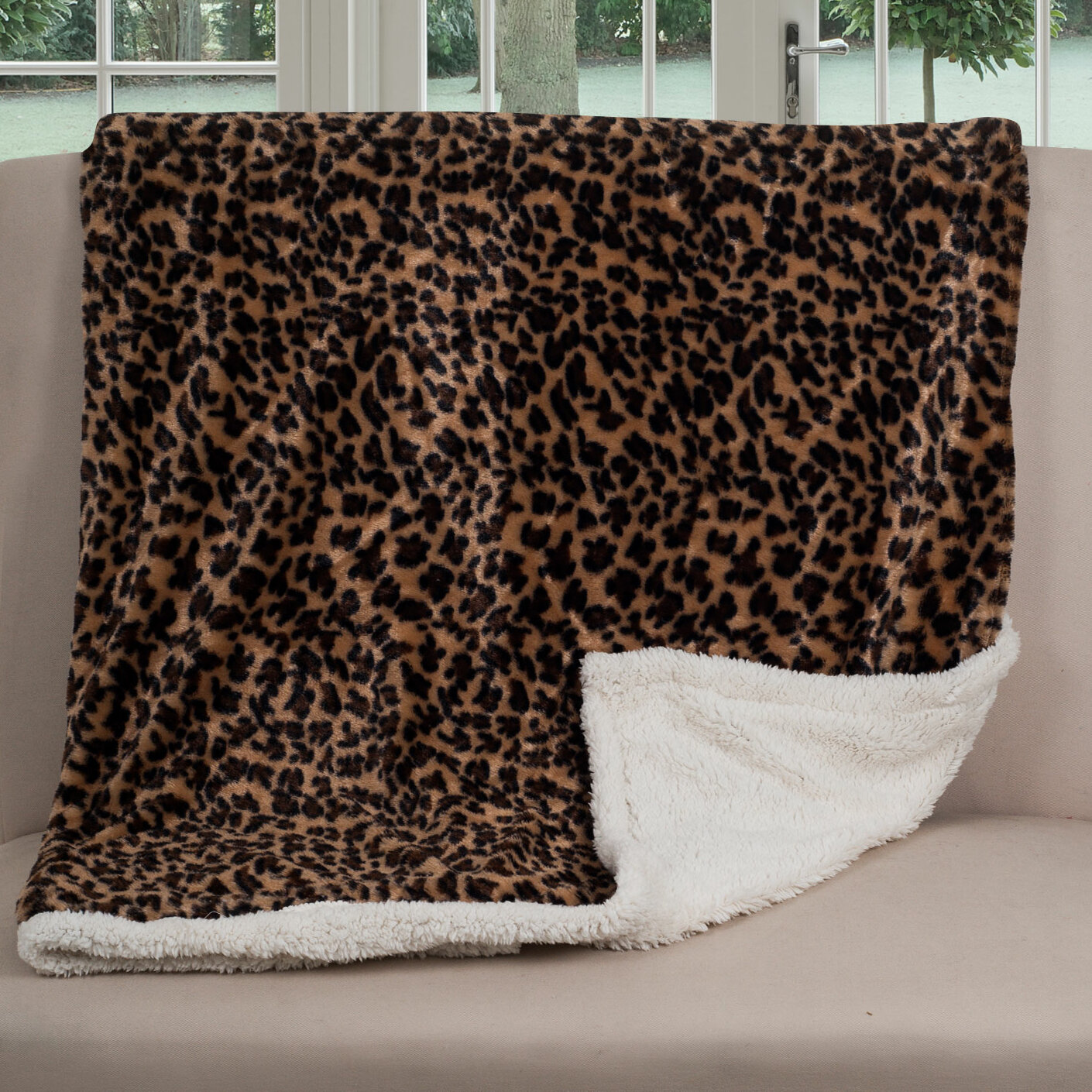 Lavish Home Leopard Throw Blanket Reviews Wayfair