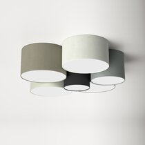 modern black flush mount light