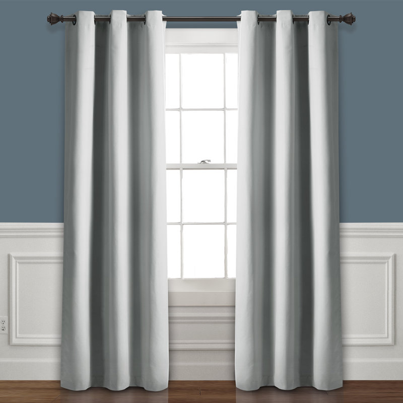 Darby Home Co Bohanan Solid Color Max Blackout Thermal Grommet Curtain Panels Wayfair
