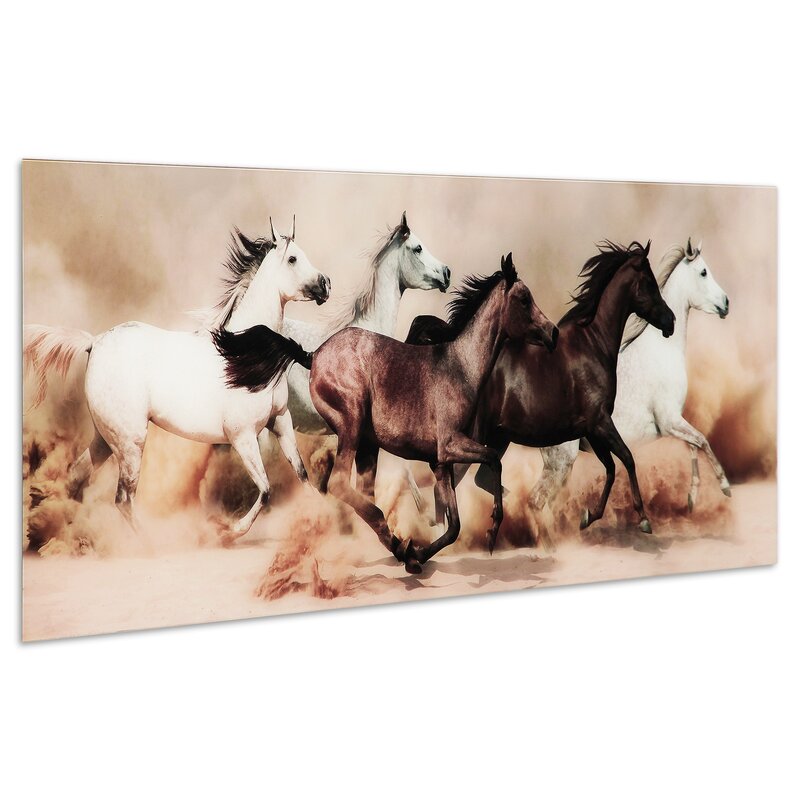 Wild Horses ANIMALS  Canvas Print Framed Photo Picture Wall Artwork WA