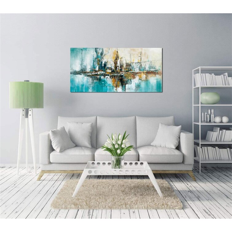 Canvas Wall Art Prints Picture Photo Painting Home Office Decor Cityscape Gray 