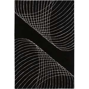 Miloe Black/Silver Area Rug