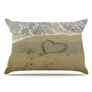 Debbra Obertanec 'Beach Heart' Coastal Pillow Case