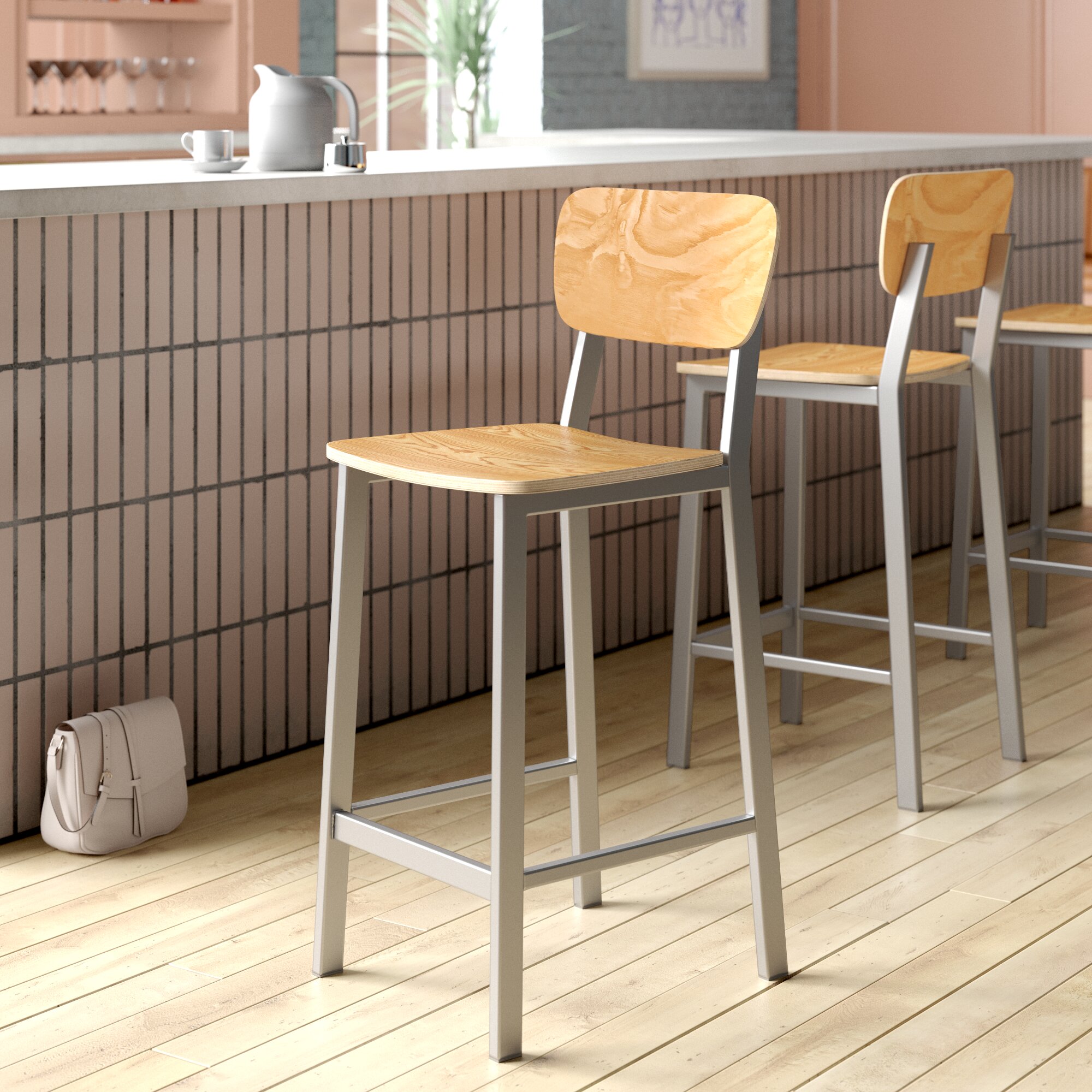 BFMSEATING Hamilton 29 Bar Stool Wayfair   Hamilton 29 Bar Stool 