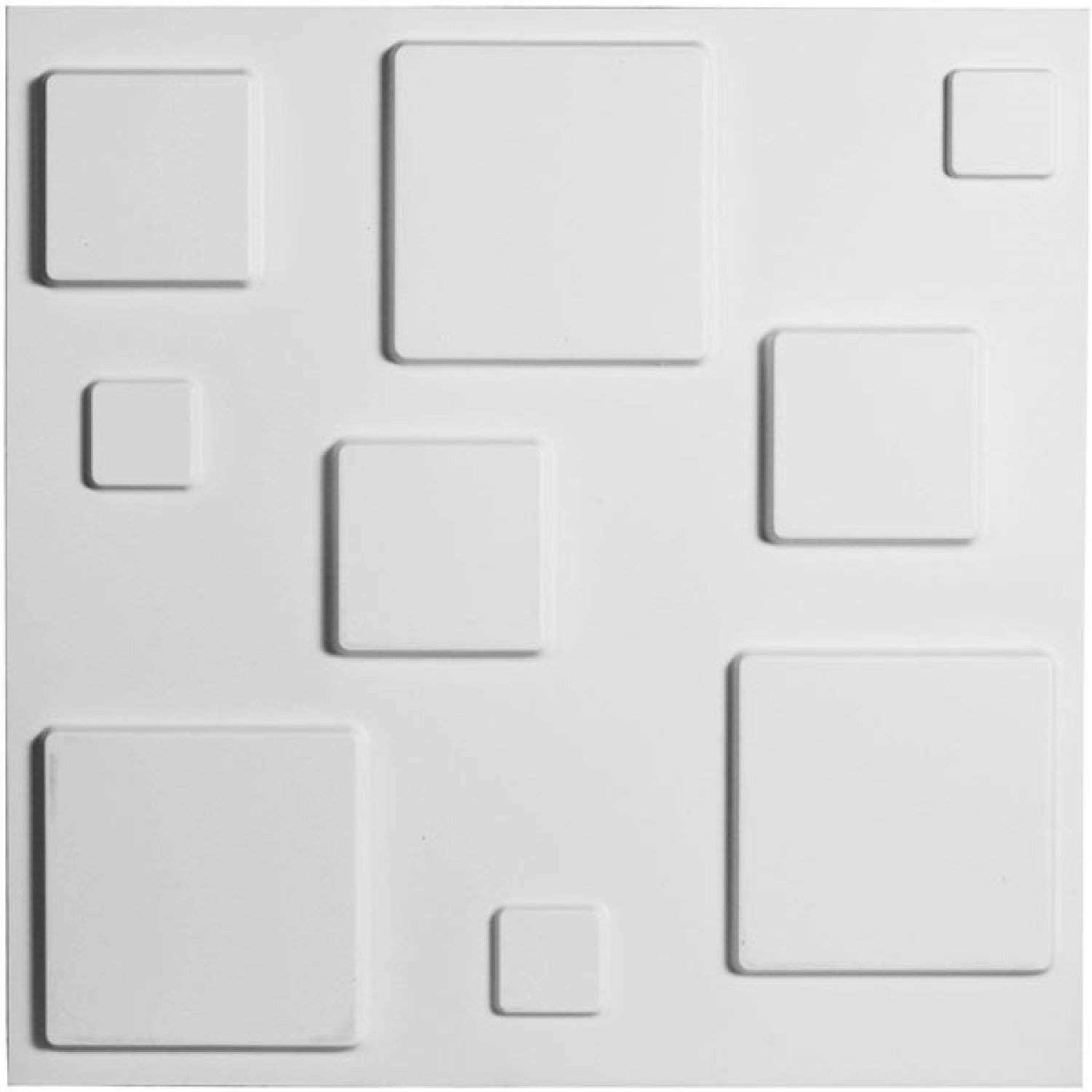 Orren Ellis Barquentine 19 7 X 19 7 Vinyl Wall Paneling In White Wayfair