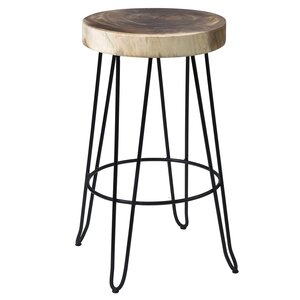 Millwood Pines Dreer Solid Wood Bar & Counter Stool & Reviews | Wayfair