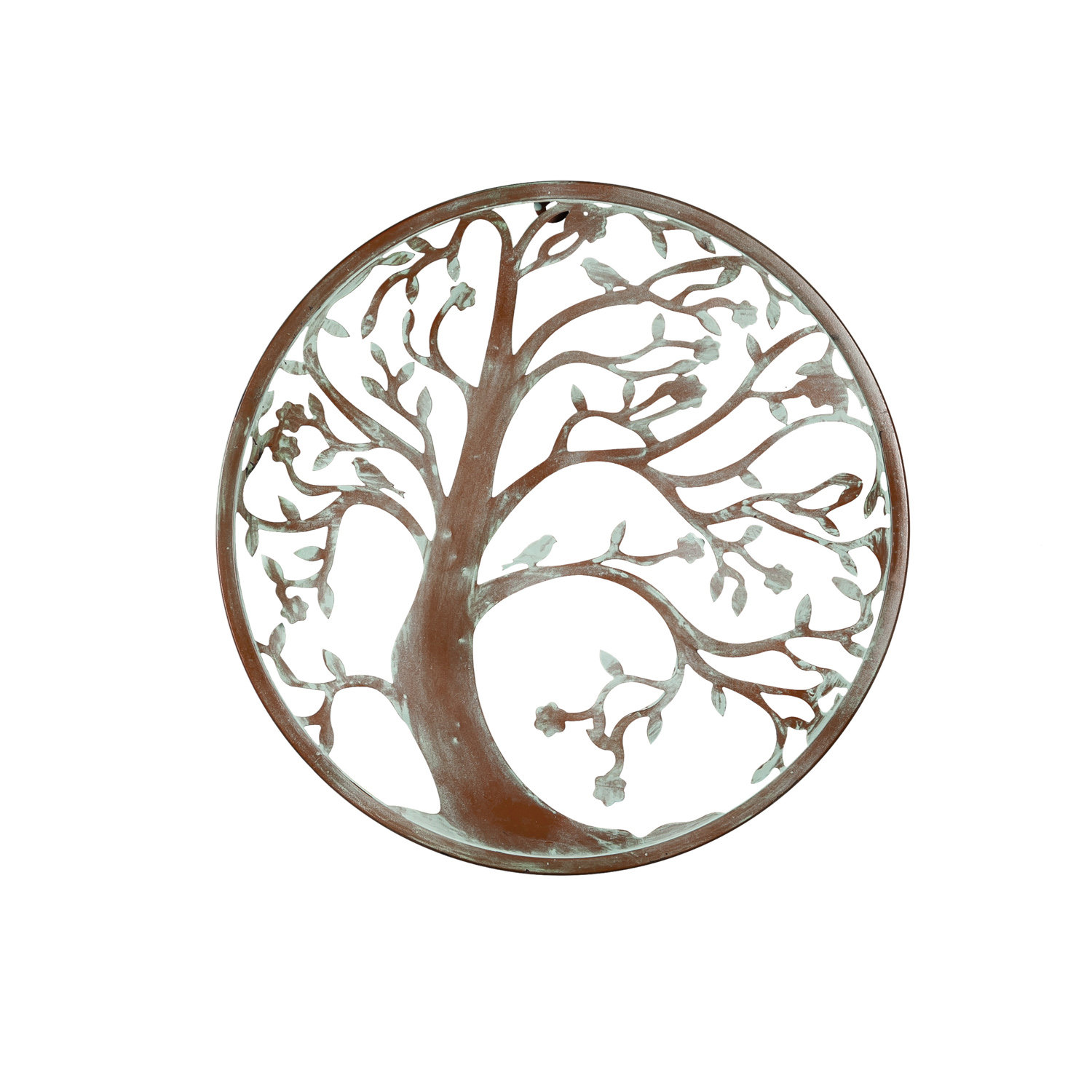 August Grove® Outdoor Iron Tree Wall Décor Wayfair