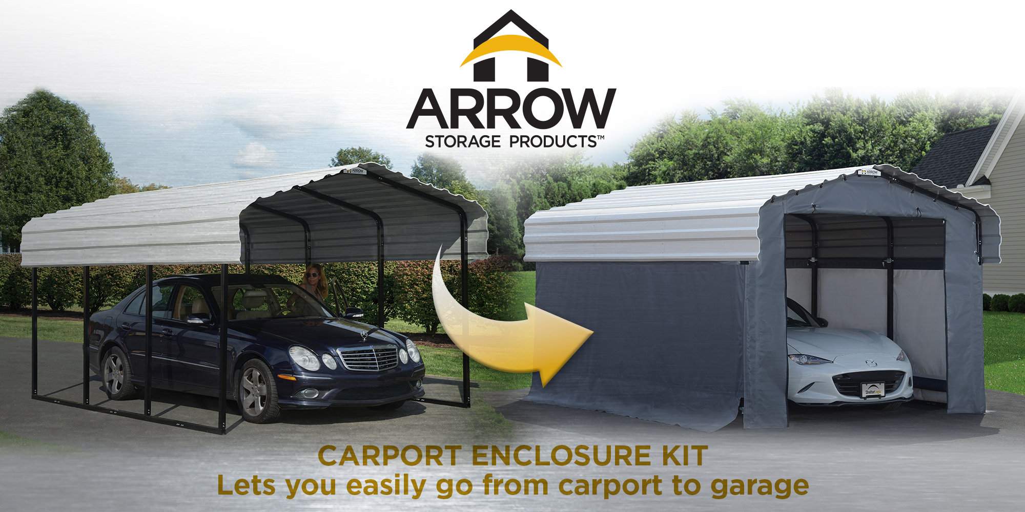 Arrow Enclosure Kit 10 X 15 Ft Replacement Canopy Reviews Wayfair