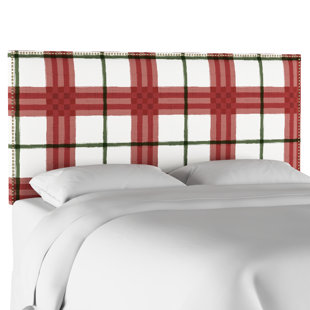 Pacheco Nail Button Border Upholstered Panel Headboard by August Grove