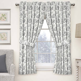 East Urban Home La Warrior College Stripes Sheer Rod Pocket Single Curtain Panel Wayfair