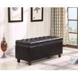 Carney 38" Tufted Rectangle with Storage Ottoman