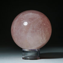 0.7LB natural clear quartz magic Sphere crystal ball healing elephant pedestal 