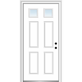 Verona Home Design Severe Weather Primed Fiberglass Prehung Front