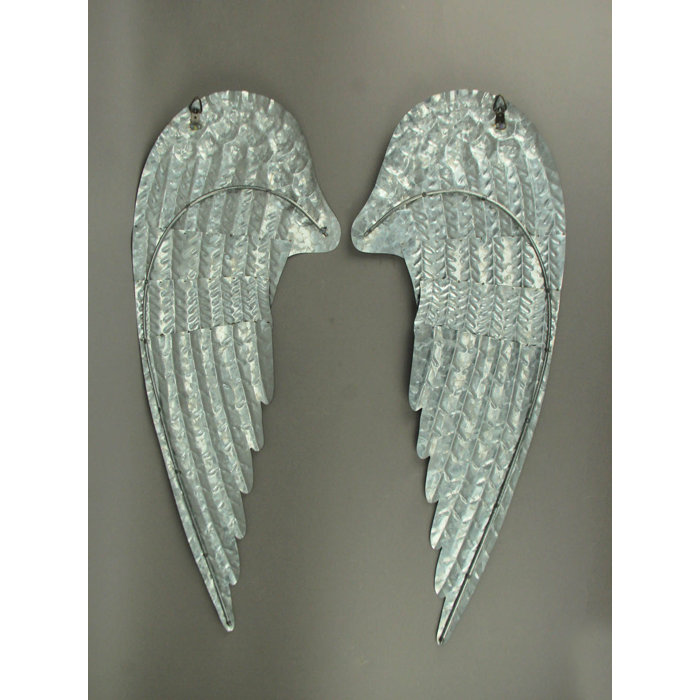 2 Piece Metal Angel Wings Wall Décor Set 2 Piece Metal Angel Wings Wall Décor Set