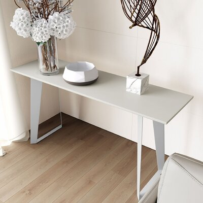 AllModern Bentham Console Table  Color: White