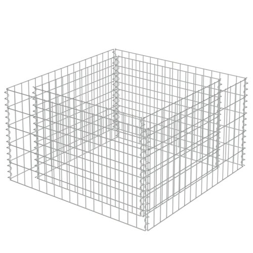 Gabion Metal Planter Box Freeport Park Size: 50cm H x 90cm W x 90cm D