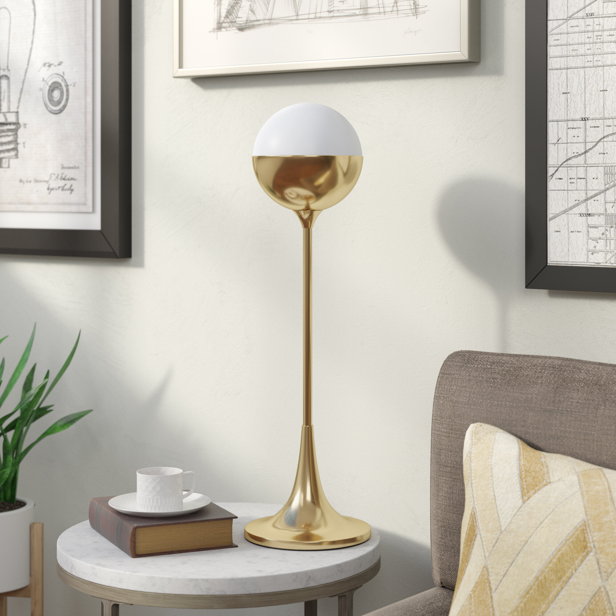 gold table lamps for living room