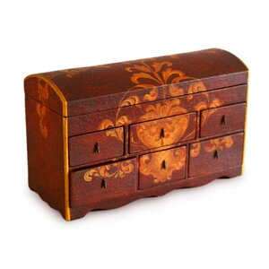 Colonial Cedar 6 Drawer Jewelry Box