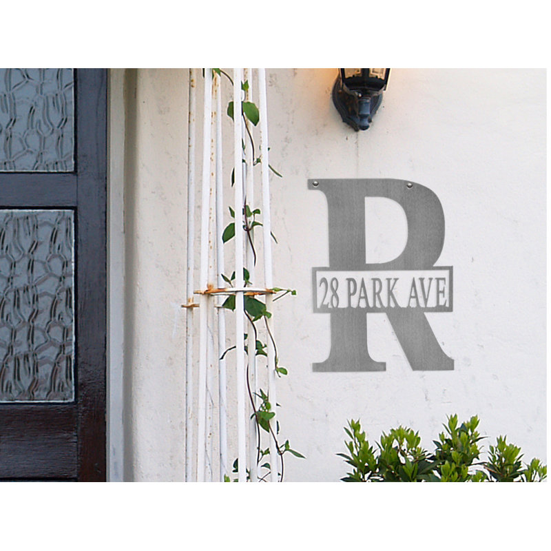 Gracie Oaks Metal Letter Monogram And Personalized Name Wall Decor