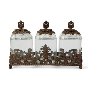 Acanthus 3 Piece Kitchen Canister Set