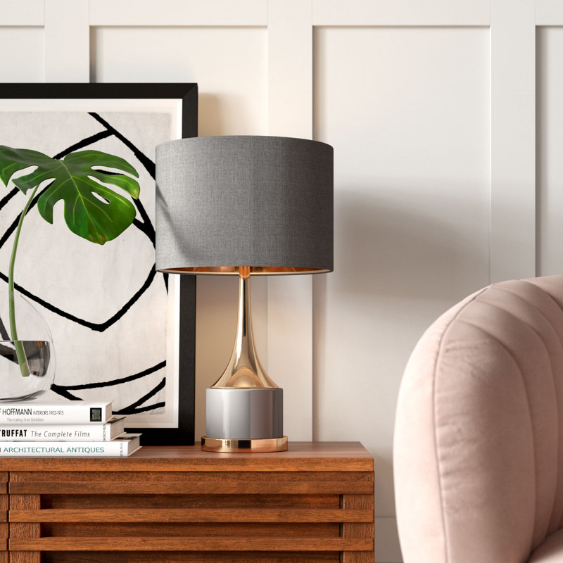 small gold table lamp