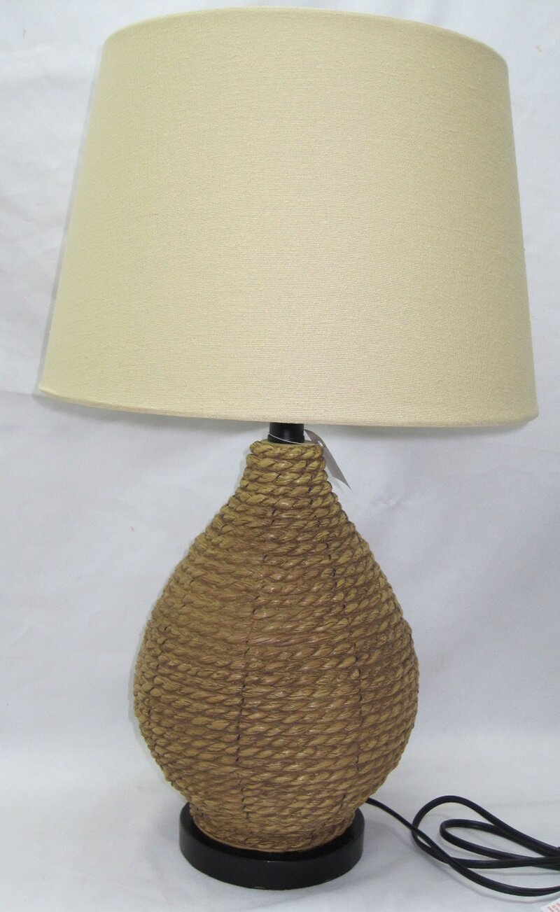 jute table lamp