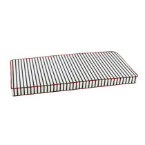 striped bench cushion