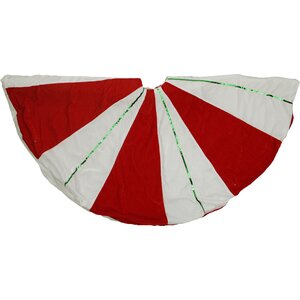 Peppermint Twist Sequined Stripes Christmas Tree Skirt