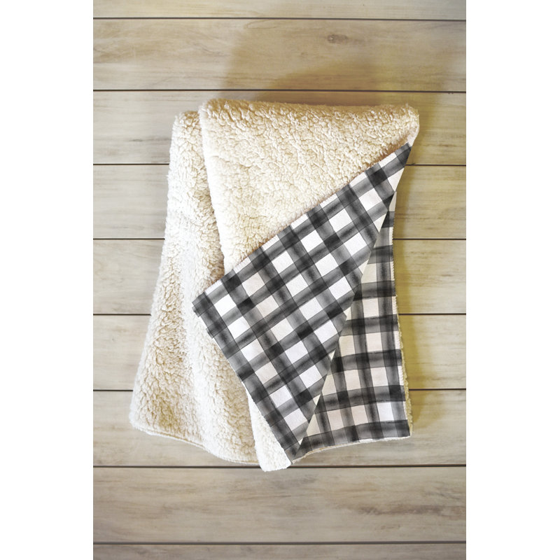 East Urban Home Watercolor Buffalo Check Throw Wayfair
