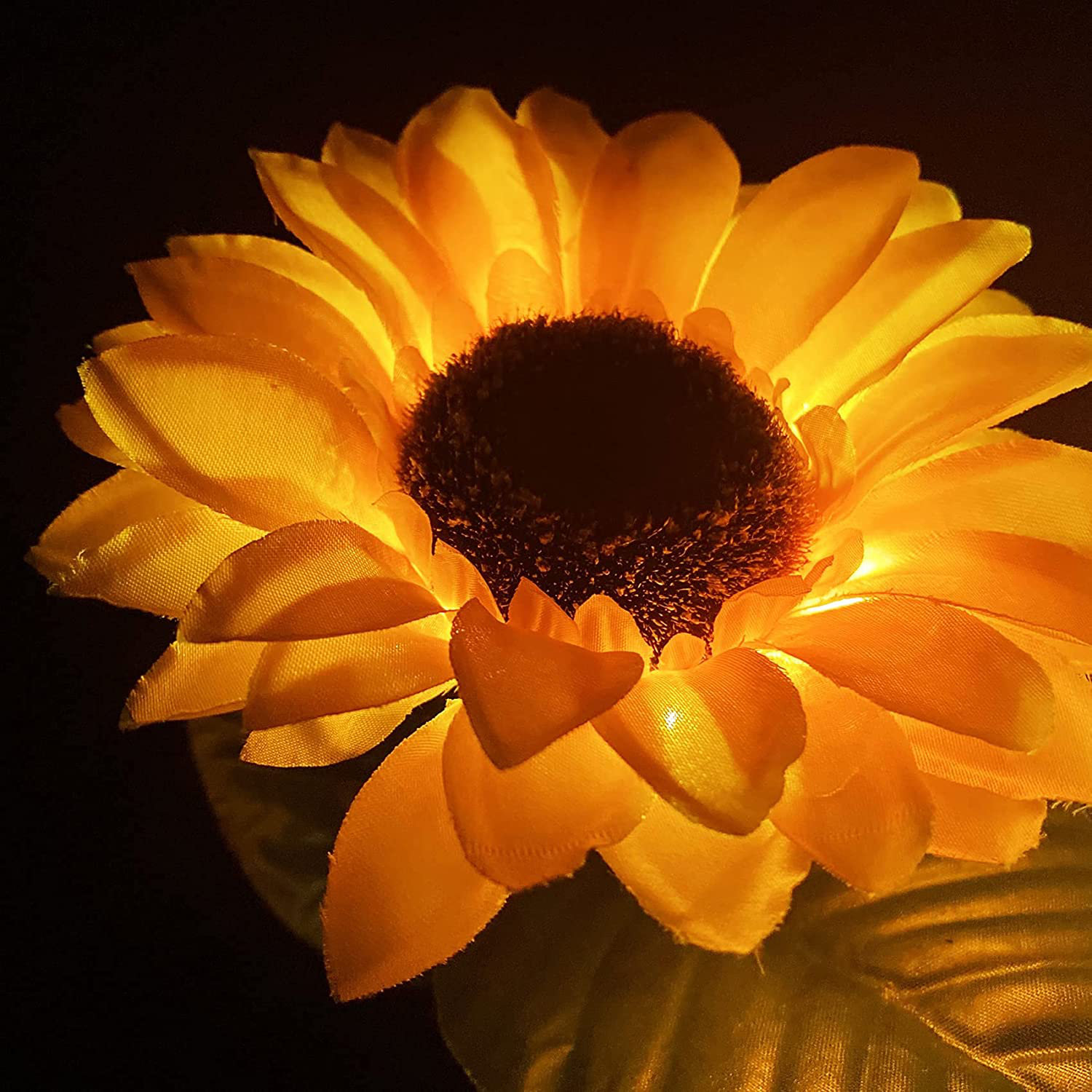 Exgreem Solar Powered Sunflower Lights Outdoor Garden Decorative