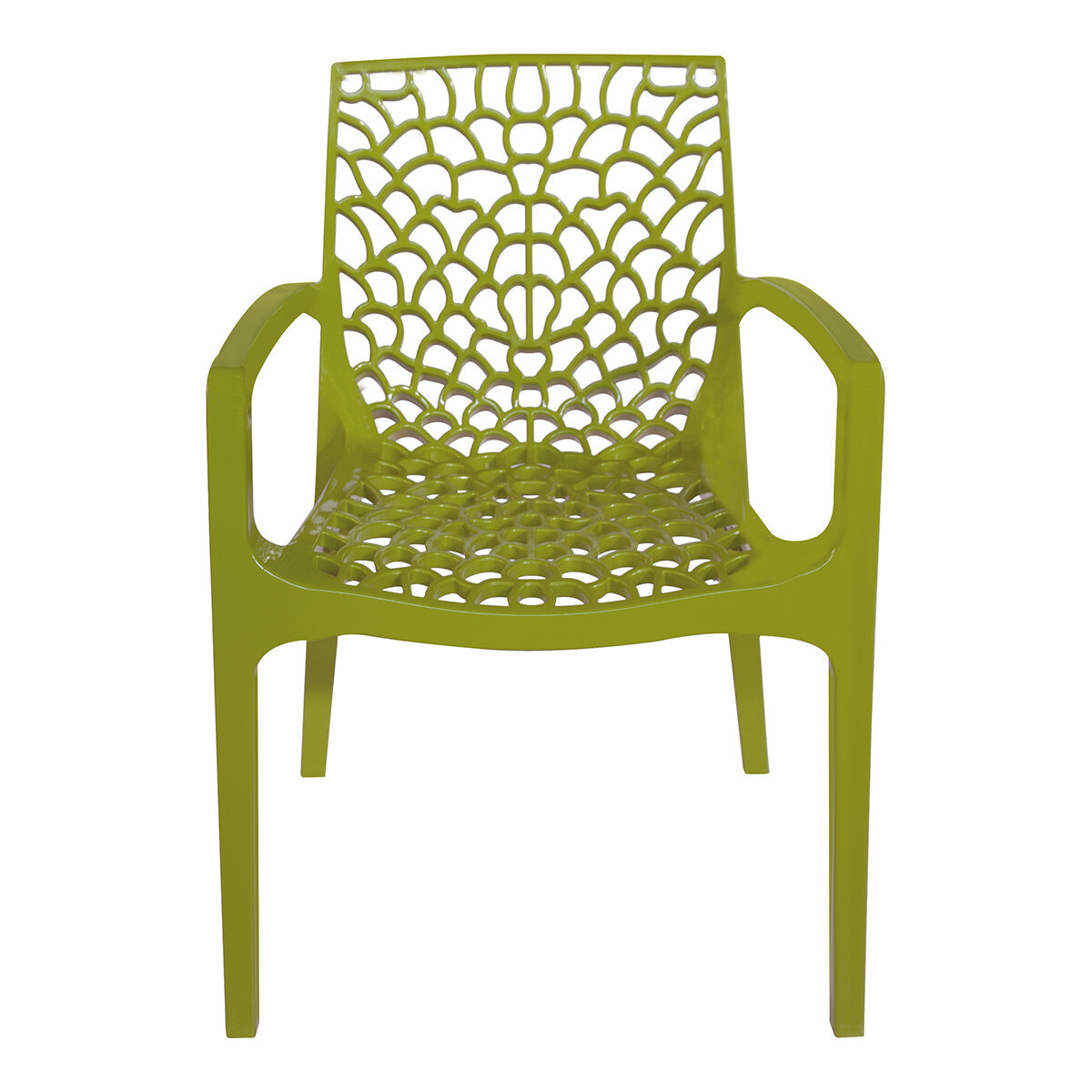 51 X 49 X 80 cm Apple Green Grandsoleil Upon Paris Polypropylene Stackable Chair 