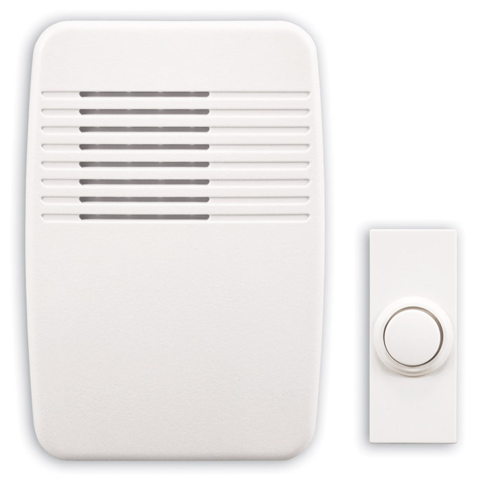 Heath-Zenith Wireless Plug-In Doorbell Kit with White ...