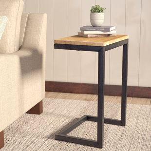 Details about   Aged Brown & Rustic Gunmetal End Table Nightstand Recliner Sofa Chair Accent 