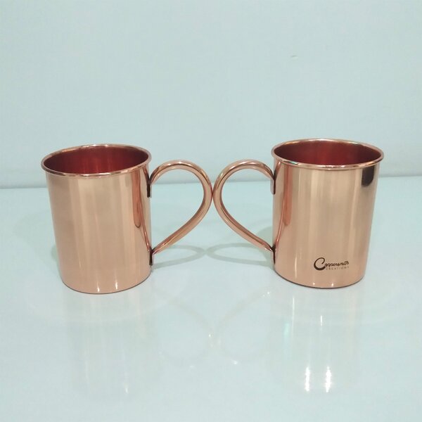 RoyaltyRoute Hammered Moscow Mule Pure Copper Mugs Cup 15 oz Drinkware tableware Kitchen Gift 