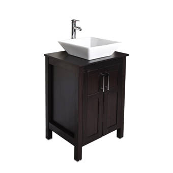 Ebern Designs 24 Bathroom Vantity With Vessel Sink Faucet Set