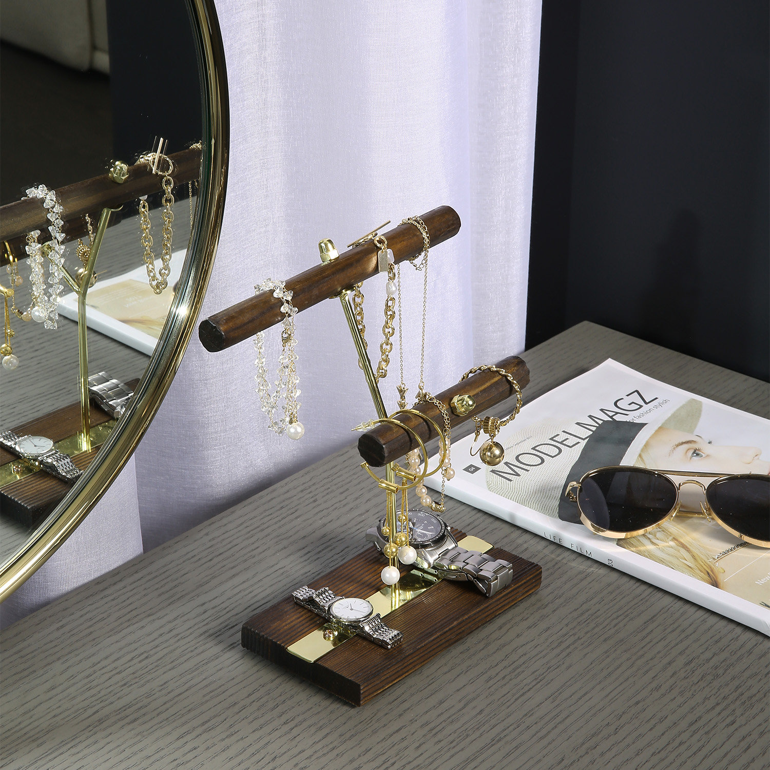 Loon Peak® Double T-Bar Jewelry Stand 