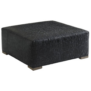 Shadow Play Melina Cocktail Leather Ottoman by Lexington