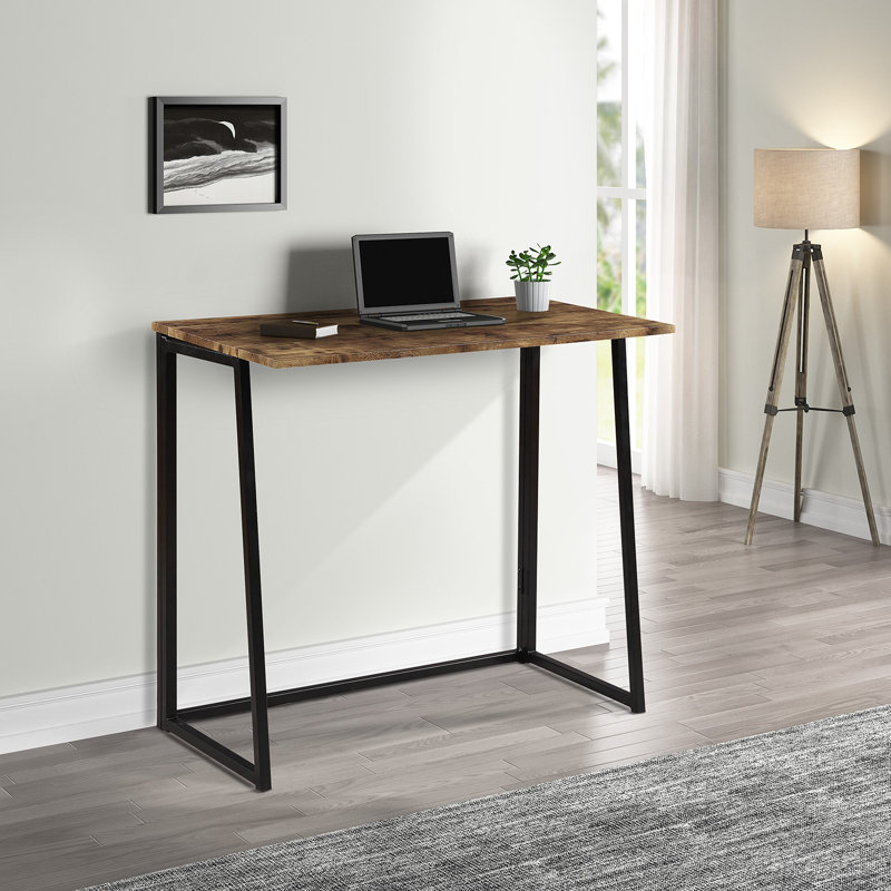 17 Stories Industrial Style Foldable Computer Desk Desk Writing