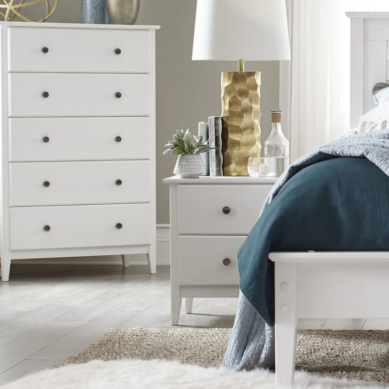 Grain Wood Furniture Greenport 2 Drawer Solid Wood Nightstand Reviews Wayfair