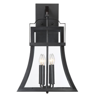 Best Kaniel 4-Light LED Outdoor Wall Lantern By Gracie Oaks Outdoor Lighting Kaniel 4-Light LED Outdoor Wall Lantern By Gracie Oaks Outdoor Lighting