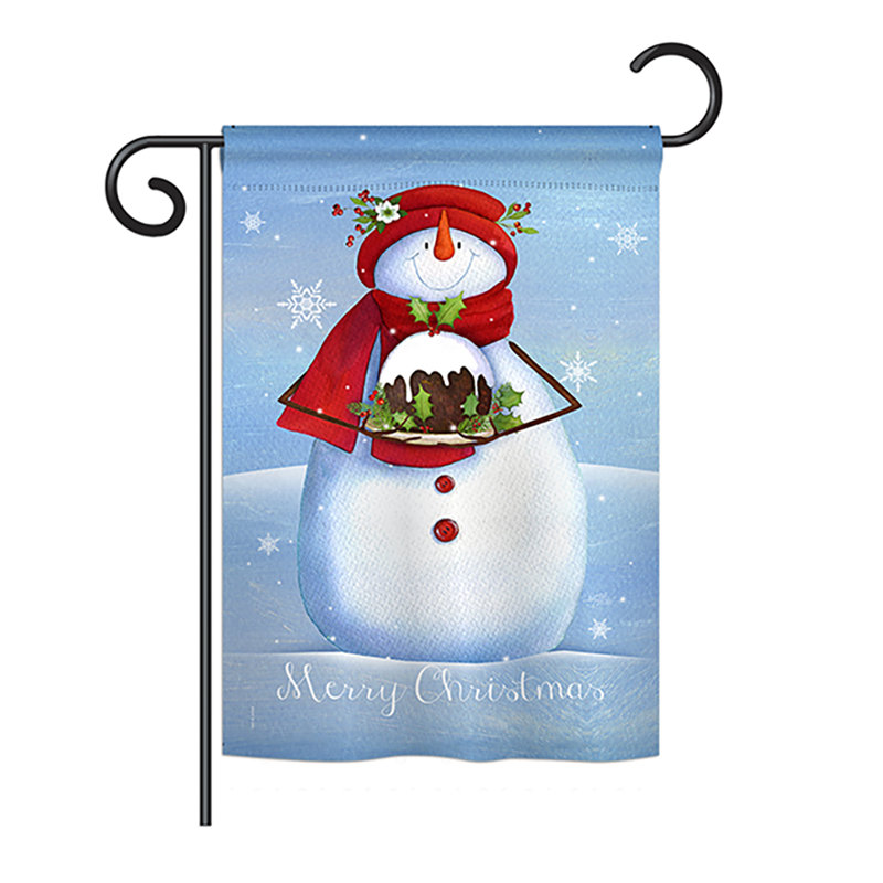 Breeze Decor Warm Wish Snowman Winter Seasonal Christmas Impressions 2 Sided 19 X 13 In Garden Flag Wayfair