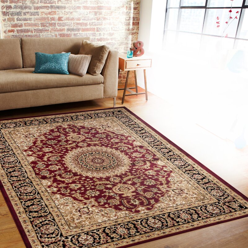 Fleur De Lis Living Cockermouth Oriental Burgundy Beige Area Rug Reviews Wayfair